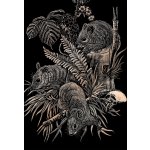 Royal & Langnickel Škrabací obr. stříbrný Polní myši – Zboží Dáma