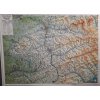 Nástěnné mapy Valašsko - plastická mapa 100 x 75 cm v dřevěném rámu
