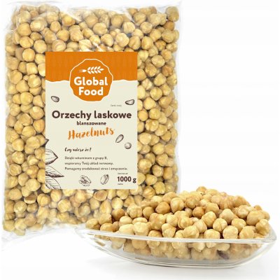 Global Food Lískové ořechy celé ořechy 100 0 g – Zboží Dáma