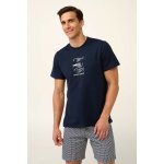 Vamp Pyjamas pánské pyžamo 22673 180 Blue – Zboží Dáma