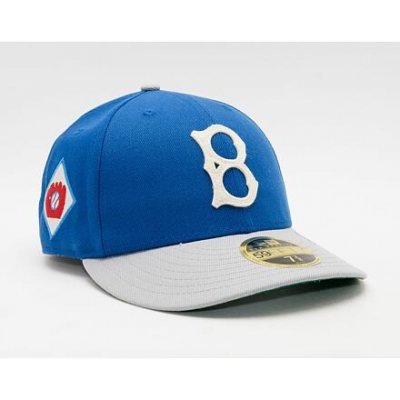 New Era 59FIFTY Low Profile MLB Cooperstown Brooklyn Dodgers Fitted Bright Royal / Grey – Zboží Mobilmania