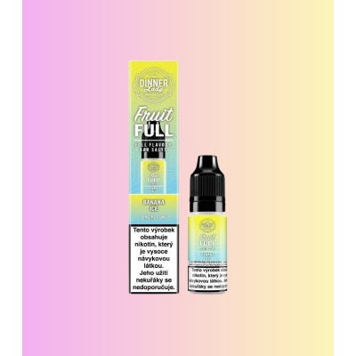 Dinner Lady Bar Salts Fruit FULL Banana Ice 10 ml 20 mg – Zboží Mobilmania