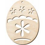Dřevia Dřevěný výřez Velikonoční vajíčko 1, 6x8 cm – Hledejceny.cz