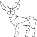 LED vánoční světelná dekorace na zeď ve tvaru jelena CUPID 3,54W 59xLED 3xAA časovač Polar CUPID 701-38 – Sleviste.cz