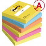 Samolepicí bloček, energetik, 76x76 mm, 6x100 listů, 3M POSTIT – Zboží Dáma