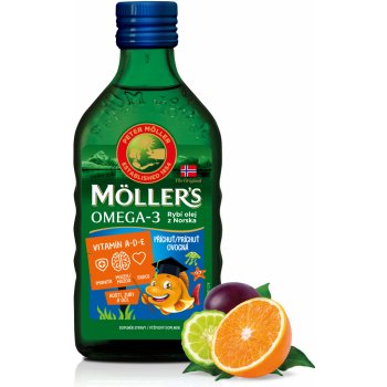 Mollers Omega 3 Ovocná příchuť 250 ml