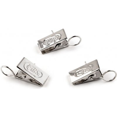 Žabky na záclony kovové - nikl (20 ks) – Sleviste.cz