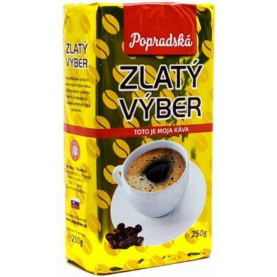 Popradská káva Zlatý výber mletá 250 g – Hledejceny.cz