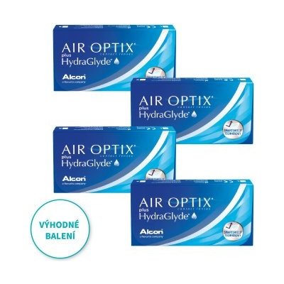 Alcon Air Optix plus HydraGlyde 3 čočky balení 3+1 zdarma – Hledejceny.cz