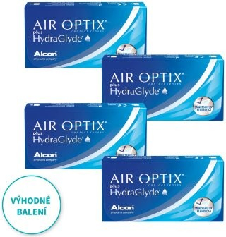 Alcon Air Optix plus HydraGlyde 3 čočky balení 3+1 zdarma