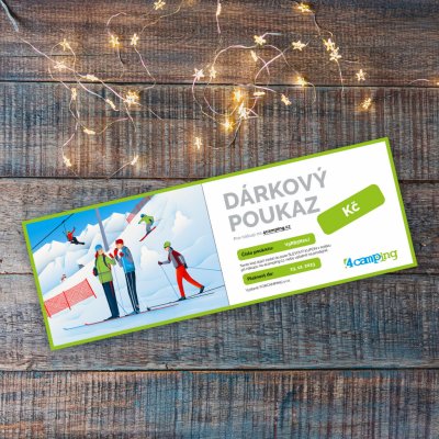 Voucher 4camping Elektronický dárkový poukaz Design poukazu: Zima / Hodnota poukazu: 1000 – Hledejceny.cz