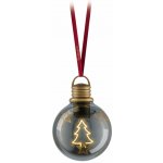 P 241225 Vánoční koule se symbolem míru (na baterie) Christmas Globe Peace hnědá / zlatá 100mm 2200K - PAULMANN – Hledejceny.cz