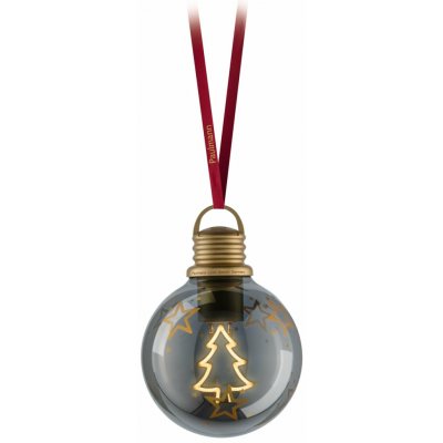P 241225 Vánoční koule se symbolem míru (na baterie) Christmas Globe Peace hnědá / zlatá 100mm 2200K - PAULMANN – Hledejceny.cz