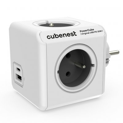 Cubenest PowerCube Original USB A+C PD 20 W šedá – HobbyKompas.cz