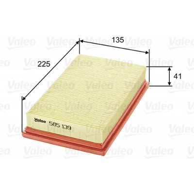 Vzduchový filtr VALEO 585139 – Hledejceny.cz
