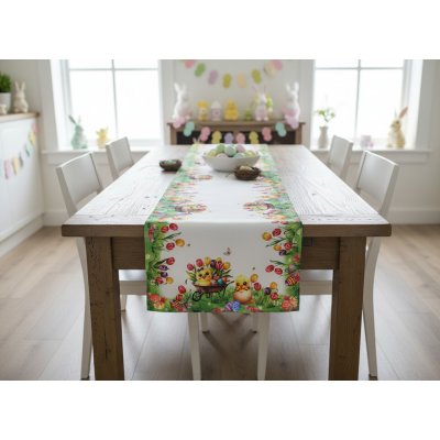 Mybesthome Velikonoční ubrus běhoun EASTERS CHICKS 40x140 cm – Hledejceny.cz