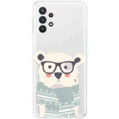 Pouzdro iSaprio Bear with Scarf Samsung Galaxy A32 LTE