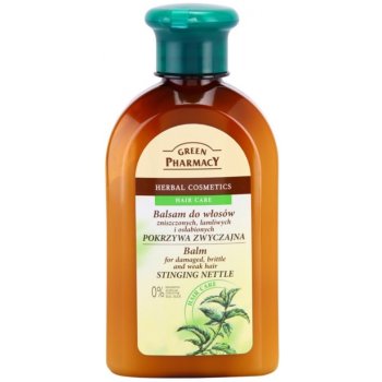 Green Pharmacy Hair Care Stinging Nettle balzám pro poškozené lámavé a oslabené vlasy 0% Parabens Artificial Colouring SLS SLES 300 ml