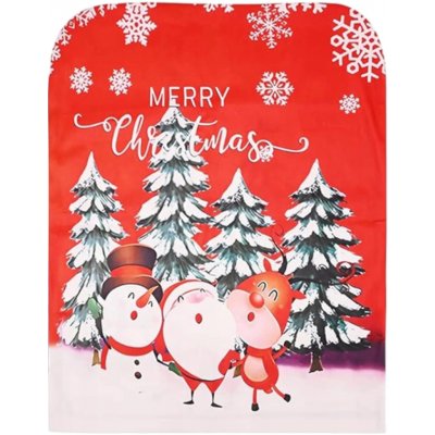 Verk 26267 Vánoční potah na židli Merry Christmas, červený vz.2 – Hledejceny.cz