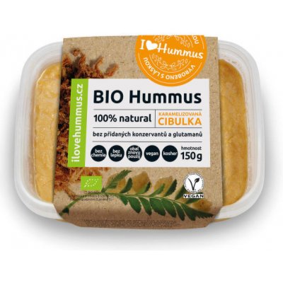 I Love Hummus cizrnová Pomazánka s karamelizovanou cibulkou Bio 150 g – Zbozi.Blesk.cz