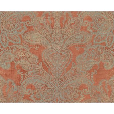A.S.Création 4002391192 Luxusní vliesová tapeta barokní zámecká - oranžová tyrkysová rozměry 0,53 x 10,05 m – Zboží Mobilmania