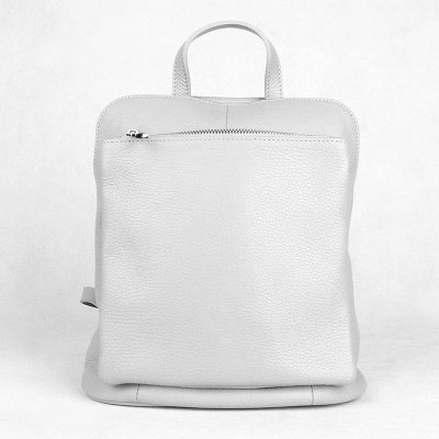 Vera Pelle Malý/střední šedý kožený batoh/crossbody kabelka no. 210 – Sleviste.cz