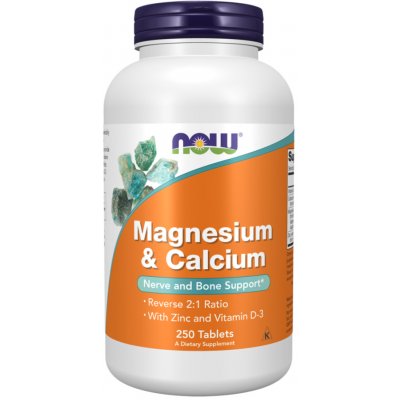 Now Foods Magnézium a Vápník 250 tablet – Hledejceny.cz