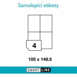 Mondi Samolepicí etikety 100 listů ( 4 etikety 105 x 148,5 mm) EL/MF-4L105x148.5 – Zboží Živě