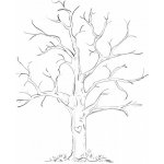 Svatba-eshop Svatební strom černobílý se srdcem A4 - svatební stromy – Zboží Dáma