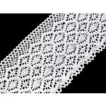 Bavlněná krajka paličkovaná šíře 14 cm Varianta: 1 bílá, Balení: 1 m – Zboží Mobilmania