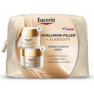 Eucerin Hyaluron-Filler+ Elasticity denní a noční krém 50 ml + 50 ml dárková sada – Zboží Dáma