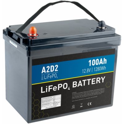 A2D2 LiFePO4 12,8V 100Ah M8 LFA2-12V100C10-M8B2 – Zboží Živě