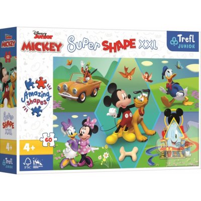 TREFL Super Shape XXL Mickey Mouse: Zábava 60 dílků – Zbozi.Blesk.cz