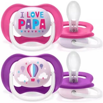 Avent Ultra Air Animals I Love Papa lila růžová