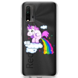 Pouzdro TopQ Xiaomi Redmi 9T silikon Rainbow Disaster