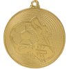 Sportovní medaile Designová kovová medaile Fotbal Zlatá 5 cm