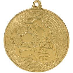 Designová kovová medaile Fotbal Zlatá 5 cm
