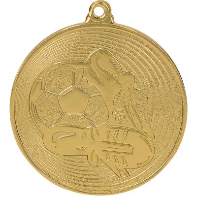 Designová kovová medaile Fotbal Zlatá 5 cm – Zbozi.Blesk.cz