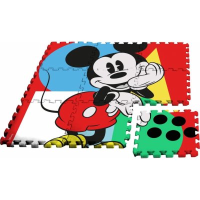 Euroswan Podlahové pěnové puzzle Mickey Eva 9 dílků v tašce cm