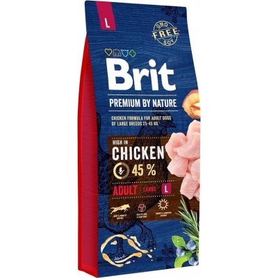 BRIT Premium by Nature Junior L Chicken - suché krmivo pro psy - 15 kg