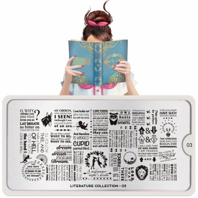 Image destička MoYou Literature 03 – Zboží Dáma