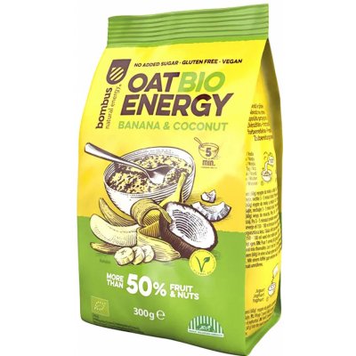 BOMBUS OAT BIO ENERGY Banana&Coconut 300 g – Zboží Mobilmania