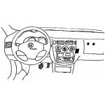 Konzole pro držák mobilního telefonu do Honda HR-V