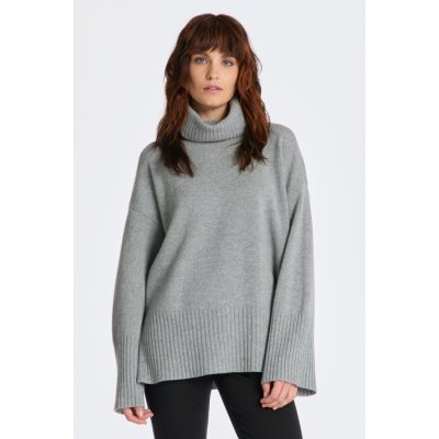 Gant rolák D1. LOUNGE ROLLNECK SWEATER šedá – Zboží Mobilmania