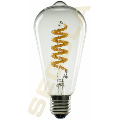 Segula 55302 LED rustika ST64 spirála stmívaní do teplé čirá E27 6,2 W 39 W 460 Lm 2.000-2.700 K – Hledejceny.cz