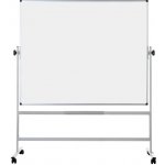 Bi-Office Mobilní otočná oboustranná bílá popisovací tabule, magnetická, 1500 x 1200 mm – Zboží Mobilmania