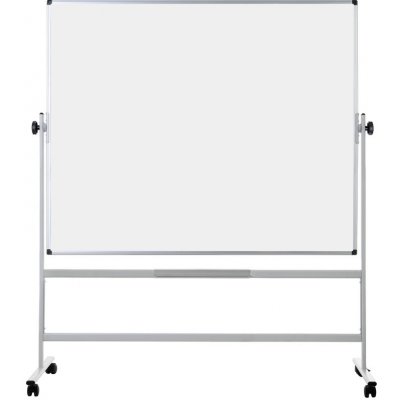 Bi-Office Mobilní otočná oboustranná bílá popisovací tabule, magnetická, 1500 x 1200 mm – Zboží Mobilmania