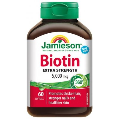 Jamieson Biotin 5000 mcg 60 kapslí – Hledejceny.cz