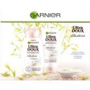 Garnier Ultra Doux Délicatesse jemný zklidňující šampon pro jemné vlasy 250 ml + balzám pro jemné vlasy 200 ml dárková sada