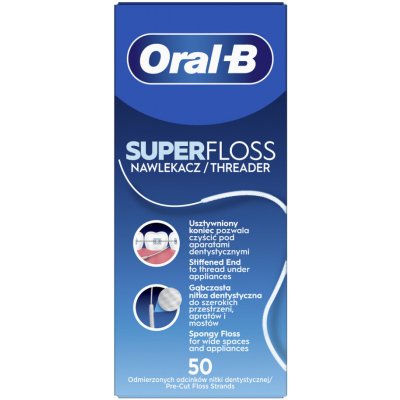 Oral-B Zubní nit Superfloss 50 ks – Zboží Dáma